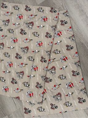 Ed Hardy Beige Pillowcase Set with Red, Black and Yellow Tattoo Prints